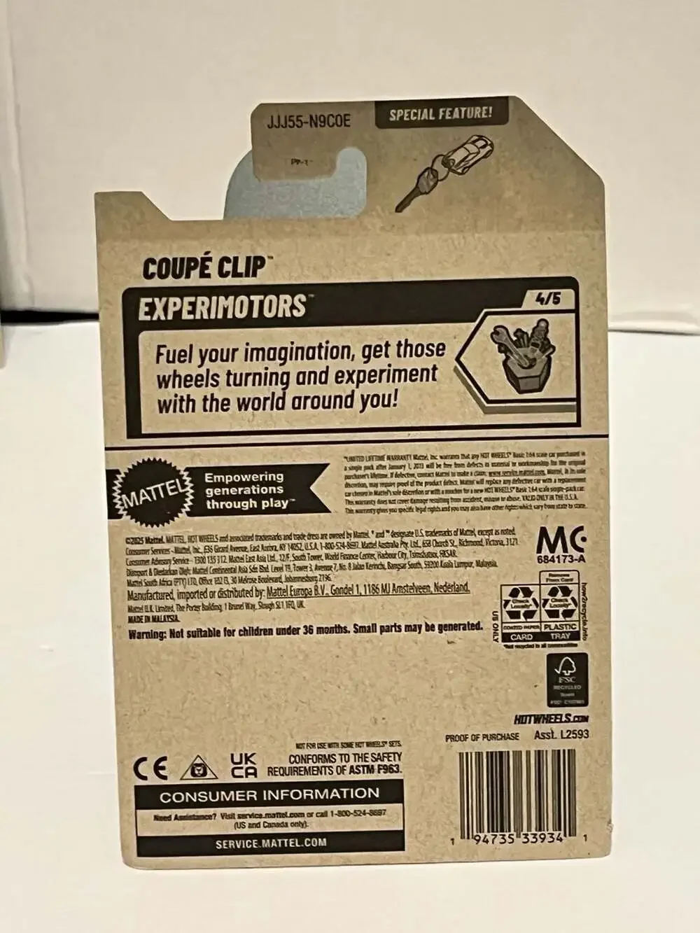 💥💥Hot Wheels 2026 Experimotors Series Coupe Clip Purple 93/250